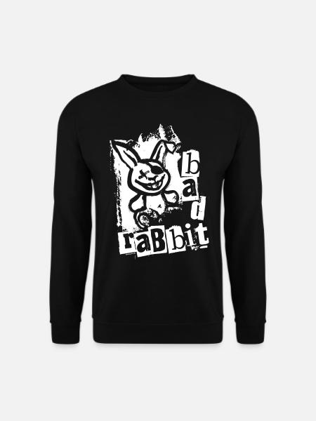 Bad Rabbit - Freches Häschen Kaninchen Hase - Unisex Pullover - Schwarz