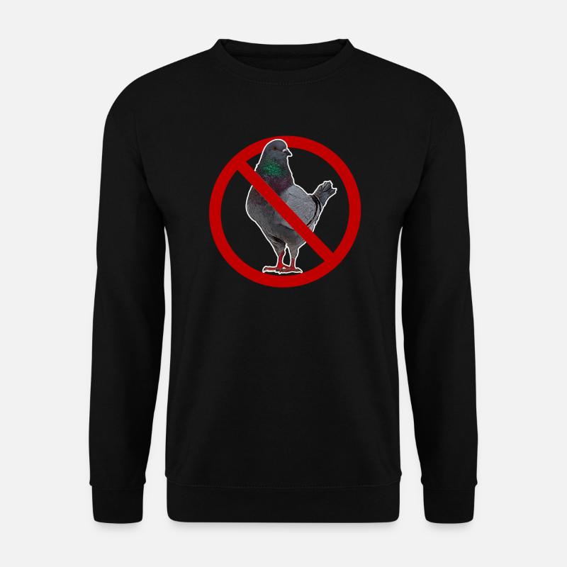 I Hate Pigeons Anti Pigeon - Unisex Sweatshirt - black