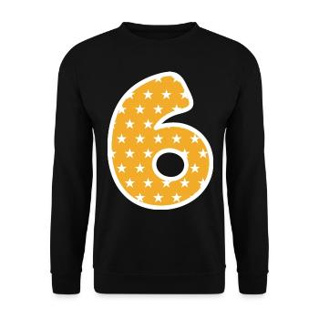 Six - Unisex Sweatshirt - black - Front - Alina (178cm) & Michal (187cm)