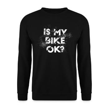 Drôle de moto Dirt Biker Est mon vélo OK - Sweat-shirt Unisexe - noir - Devant - Alina (178cm) & Michal (187cm)