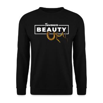 Taiwan Beauty Snake Besitzer - Unisex Pullover - Schwarz - Vorne - Alina (178cm) & Michal (187cm)