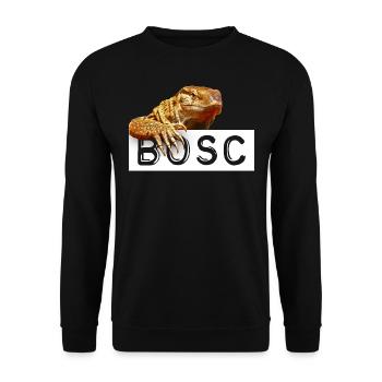 Bosc Monitor Lizard Reptile Keeper - Unisex Sweatshirt - black - Front - Alina (178cm) & Michal (187cm)