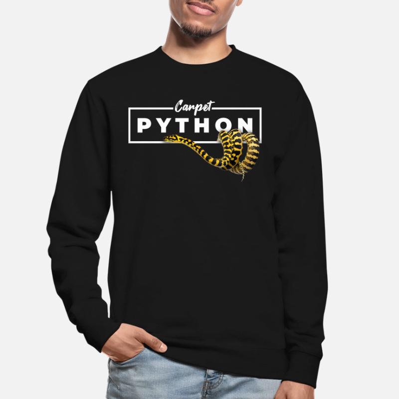 Carpet Python Geometric Reptile Owner Unisex Sweatshirt