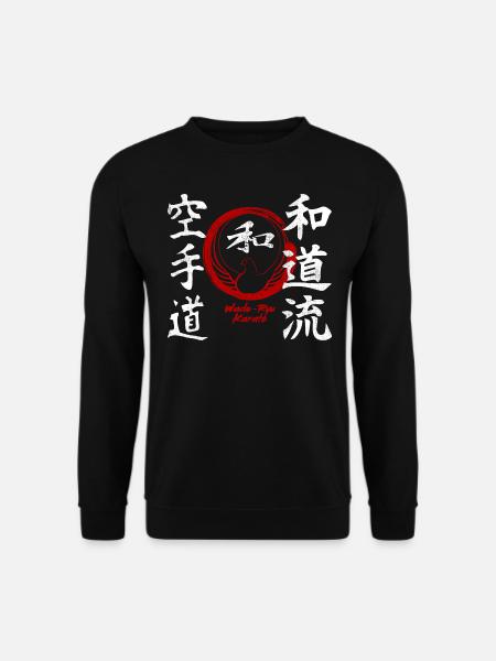 Karaté Wado Ryu Kanji Art Martial Japon - Sweat-shirt Unisexe - noir