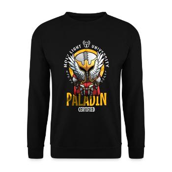 Paladin Certified - Sweat-shirt Unisexe - noir - Devant - Alina (178cm) & Michal (187cm)