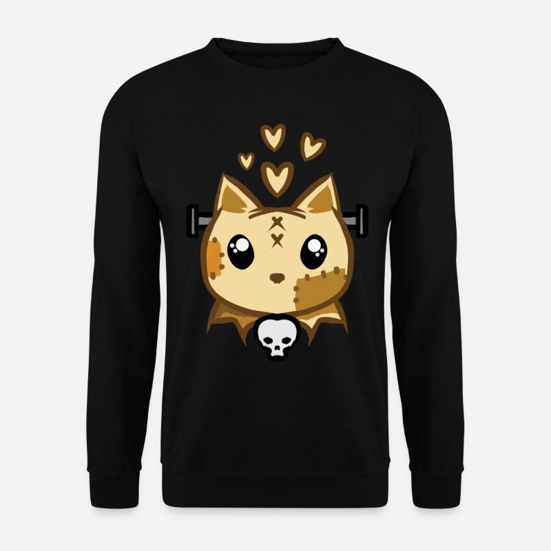 Halloween Zombie Kätzchen - Unisex Pullover - Schwarz