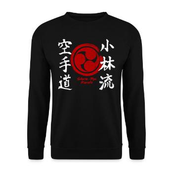 Karate Shorin Ryu Kanji Kampfkunst Japan - Unisex Pullover - Schwarz - Vorne - Alina (178cm) & Michal (187cm)
