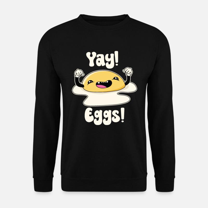 Yay Eggs - Unisex Sweatshirt - black