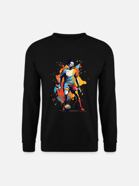 Fußball Aesthetic Streetwear Ikonisches Design - Unisex Pullover - Schwarz