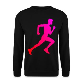 Course à pied Course à pied Fitness Femmes Jogging Cross Country - Sweat-shirt Unisexe - noir - Devant - Alina (178cm) & Michal (187cm)