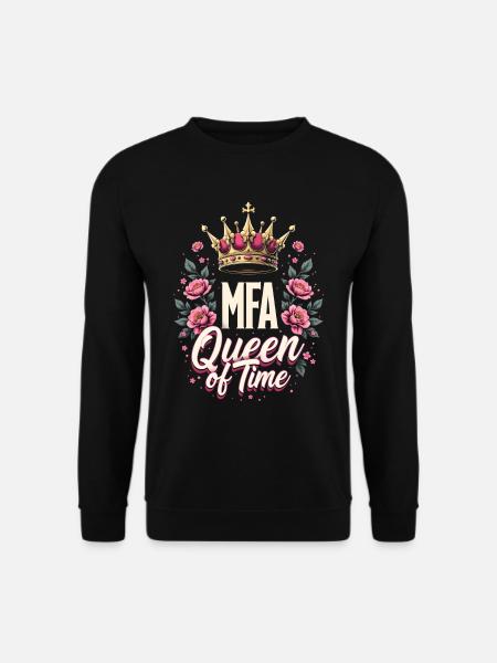 Medizinische Fachangestellte MFA Time Queen Praxis - Unisex Pullover - Schwarz