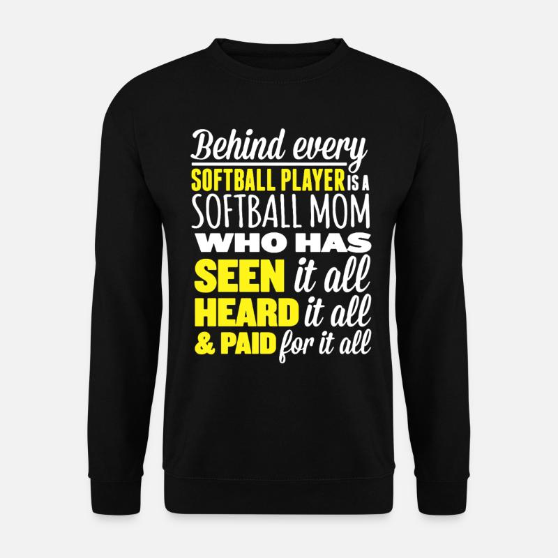 Softball Mom - Unisex Sweatshirt - black