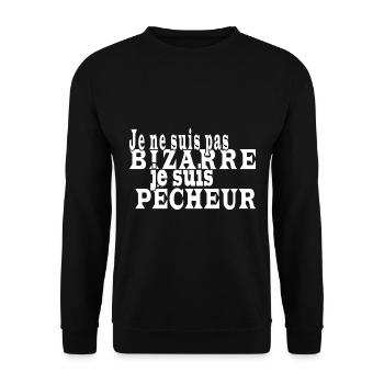 Je ne suis pas bizarre je suis un pêcheur - Sweat-shirt Unisexe - noir - Devant - Alina (178cm) & Michal (187cm)