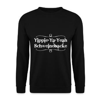 Schweinebacke 3 - Sweat-shirt Unisexe - noir - Devant - Alina (178cm) & Michal (187cm)
