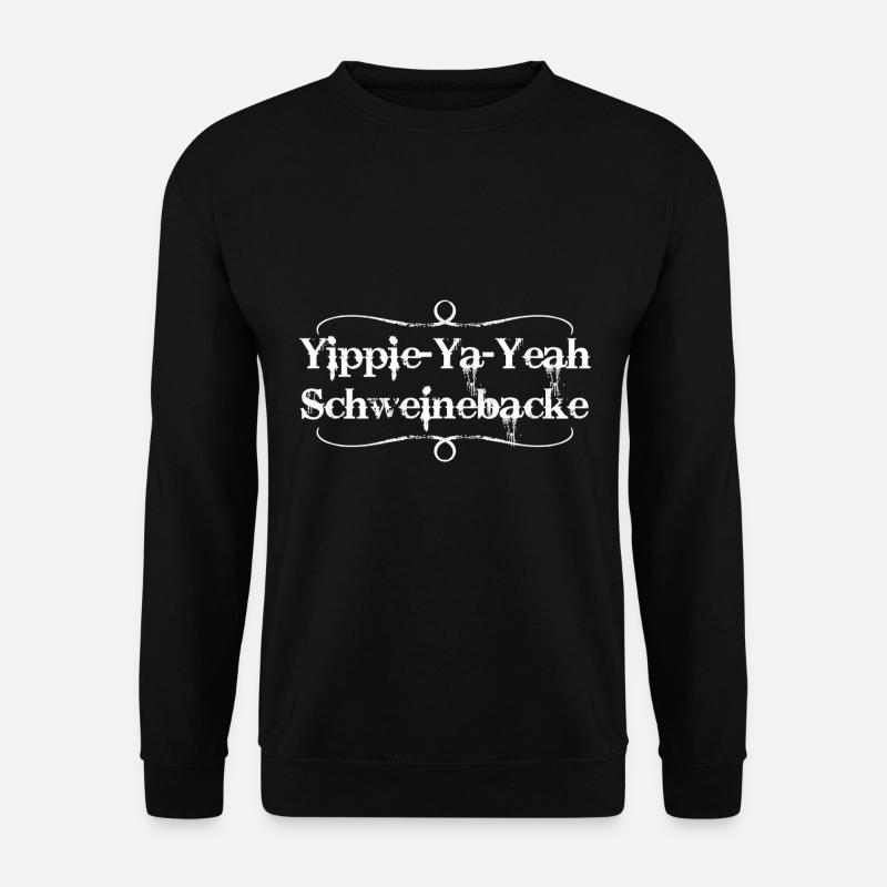 Schweinebacke 3 - Unisex Pullover - Schwarz