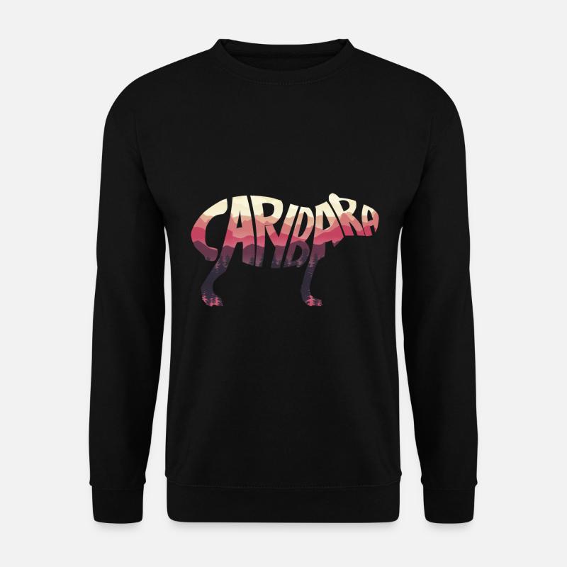 Capybara Silhouette - Unisex Sweatshirt - black