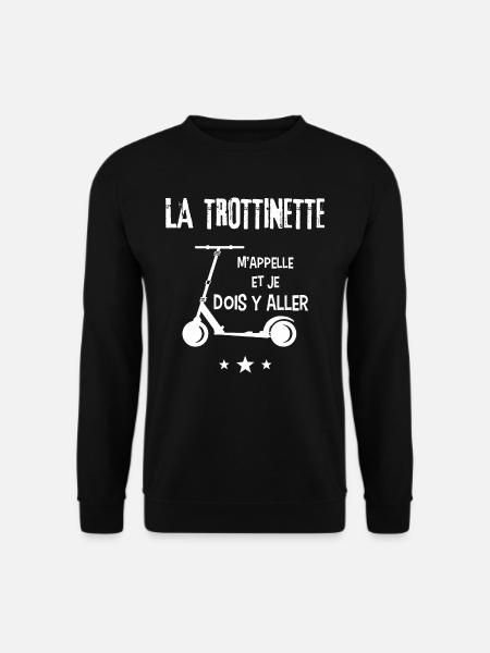 trottinette - Sweat-shirt Unisexe - noir