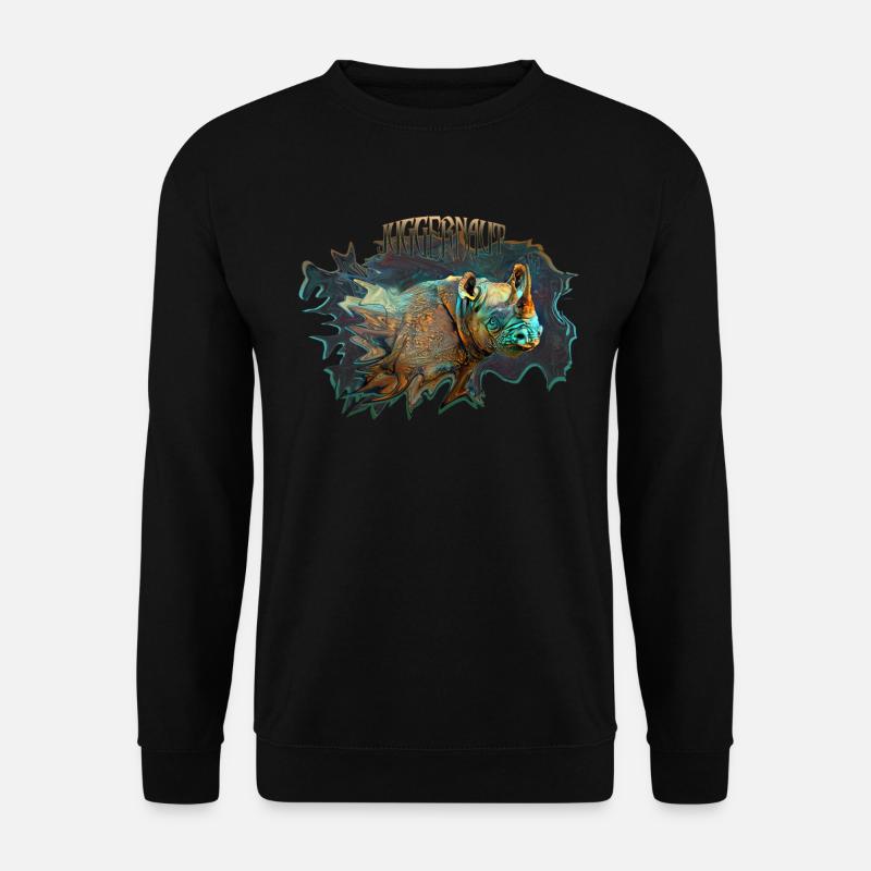 Nashorn - Unisex Pullover - Schwarz
