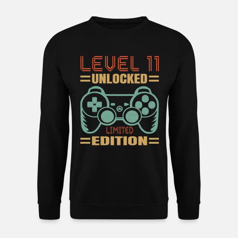 Birthday Level 11 Unlocked - Unisex Sweatshirt - black