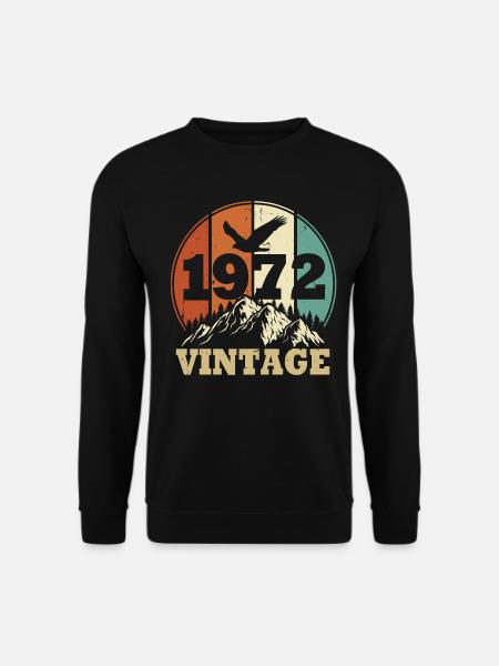 Vintage 1972 - Sweat-shirt Unisexe - noir