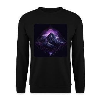 Mountain - Unisex Sweatshirt - black - Front - Alina (178cm) & Michal (187cm)