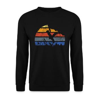 climbing - Unisex Pullover - Schwarz - Vorne - Alina (178cm) & Michal (187cm)