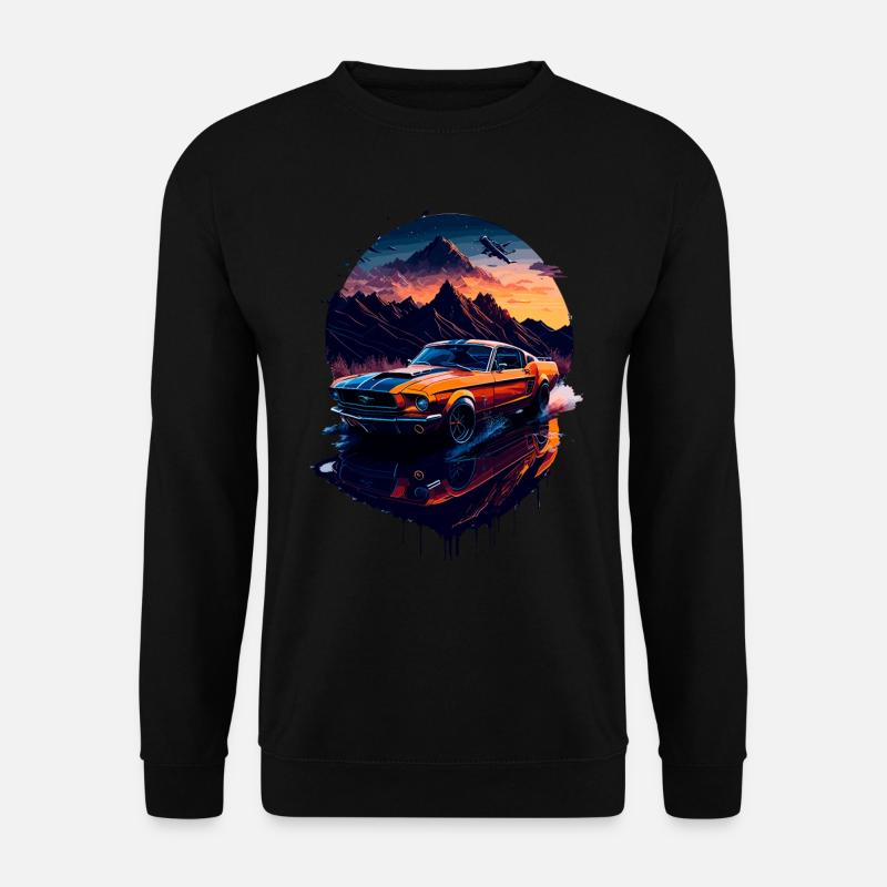 Klassischer Sportwagen - Unisex Pullover - Schwarz