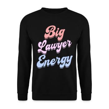 Energetic Lawyer Judge Jurist Lawyer - Unisex Sweatshirt - black - Front - Alina (178cm) & Michal (187cm)