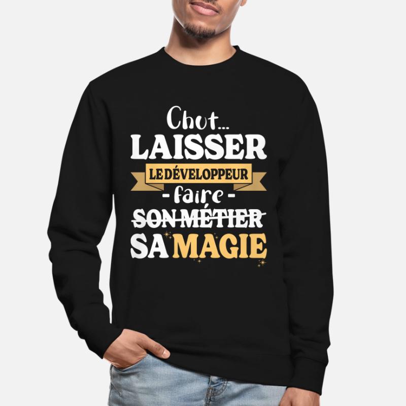Developer Makes His Magic Humor Dev Unisex Sweatshirt