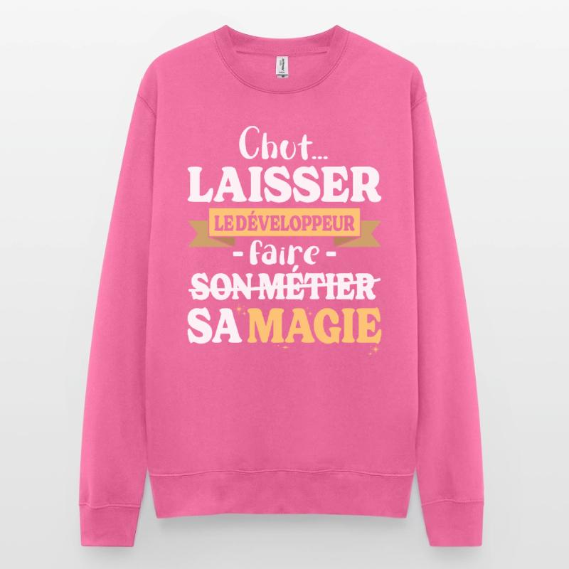 Developer Makes His Magic Humor Dev Unisex Sweatshirt
