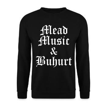 Hydromel Musique Béhourd Fête Médiévale - Sweat-shirt Unisexe - noir - Devant - Alina (178cm) & Michal (187cm)