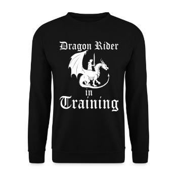 Dragon Chevalier Humour Fête Médiévale - Sweat-shirt Unisexe - noir - Devant - Alina (178cm) & Michal (187cm)