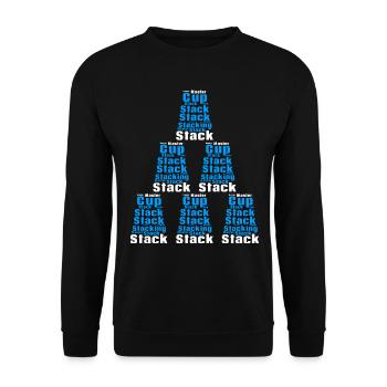 Cup Stack Master Sport Stacking - Unisex Pullover - Schwarz - Vorne - Alina (178cm) & Michal (187cm)