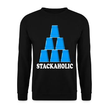 Cup Stacing Stackaholic Sport Stacking - Unisex Pullover - Schwarz - Vorne - Alina (178cm) & Michal (187cm)