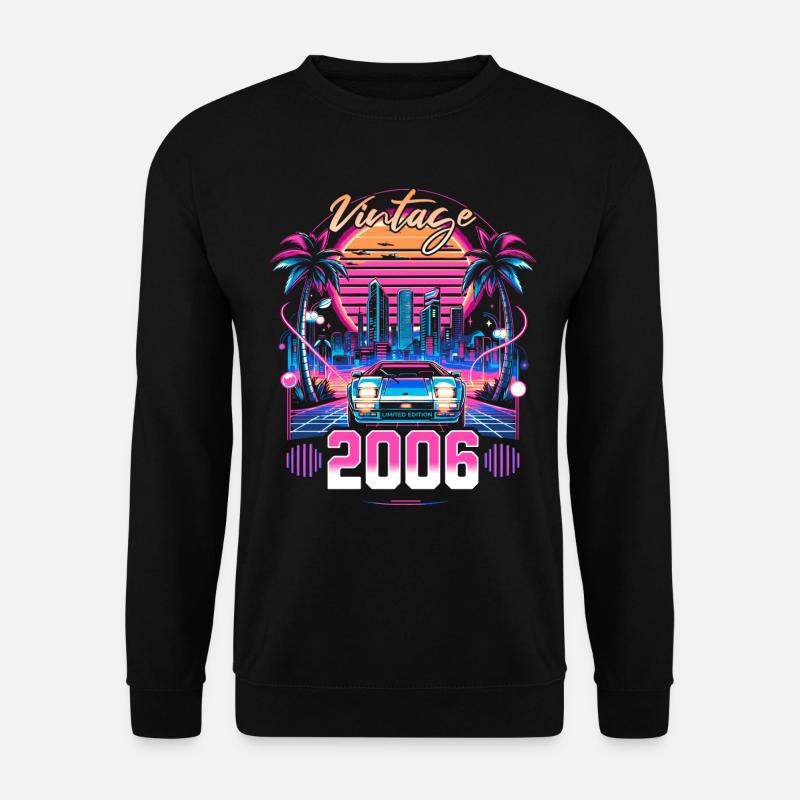 Synthwave Retro 18th Anniversary 2006 - Unisex Sweatshirt - black