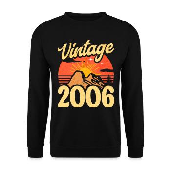 Vintage 18th Anniversary 2006 - Unisex Sweatshirt - black - Front - Alina (178cm) & Michal (187cm)