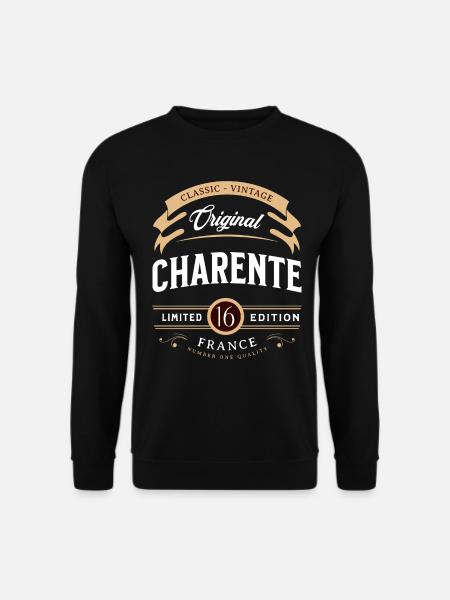 Vintage Charente Département France - Sweat-shirt Unisexe - noir