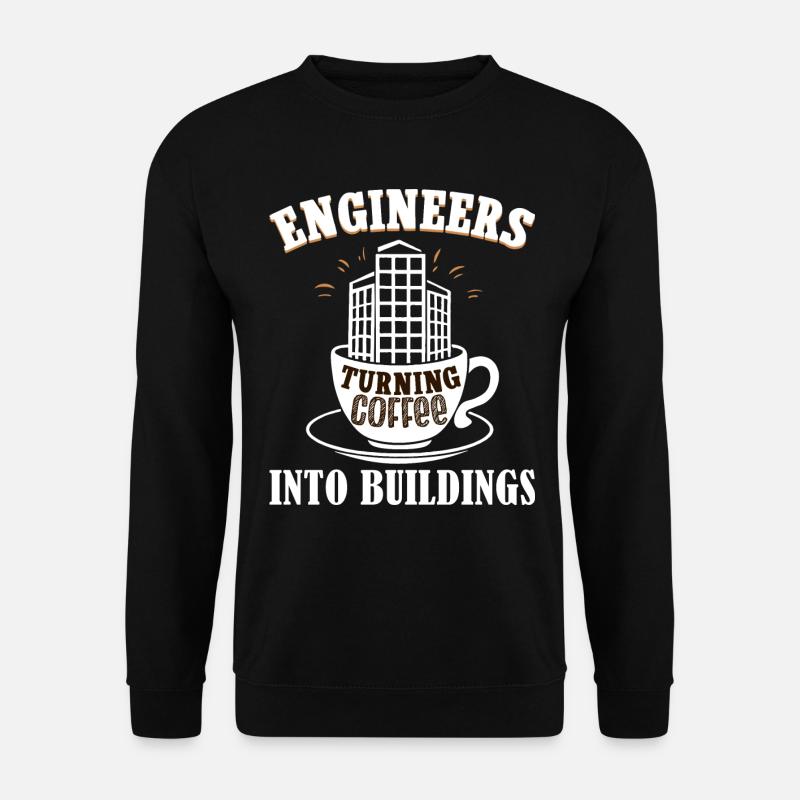 Humour Café Civil Engineering - Unisex Sweatshirt - black