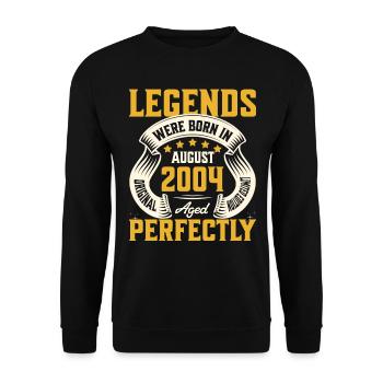 20eme Anniversaire Aout Année 2004 - Sweat-shirt Unisexe - noir - Devant - Alina (178cm) & Michal (187cm)