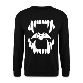 Vampire jaw - Unisex Sweatshirt - black - Front - Alina (178cm) & Michal (187cm)