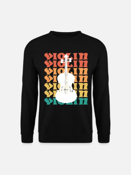 Vintage Geige Musiker Geiger Geiger - Unisex Pullover - Schwarz