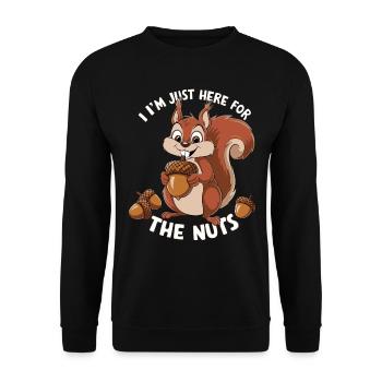 Witz Lustig Humor Erwachsene - Unisex Pullover - Schwarz - Vorne - Alina (178cm) & Michal (187cm)