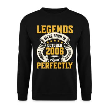 18th Anniversary October Year 2006 - Unisex Sweatshirt - black - Front - Alina (178cm) & Michal (187cm)