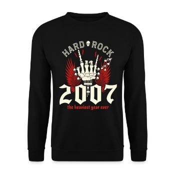 18 Ans Rock 18eme Anniversaire 2007 - Sweat-shirt Unisexe - noir - Devant - Alina (178cm) & Michal (187cm)