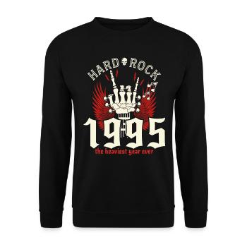 30 Ans Rock 30eme Anniversaire 1995 - Sweat-shirt Unisexe - noir - Devant - Alina (178cm) & Michal (187cm)