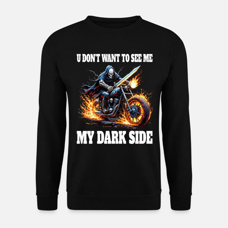 Mon Côté Obscur Meme Squelette - Sweat-shirt Unisexe - noir