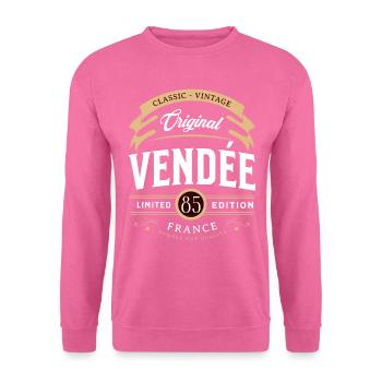 Vendée Département France - Sweat-shirt Unisexe - rose - Devant
