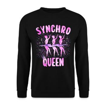 Reine Natation Synchronisée Femme - Sweat-shirt Unisexe - noir - Devant - Alina (178cm) & Michal (187cm)
