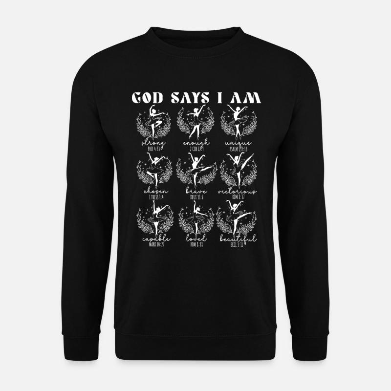 Christliche Bibel Balletttänzerin - Unisex Pullover - Schwarz