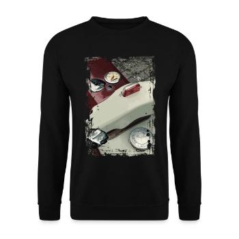 Légende étoile à deux temps - Sweat-shirt Unisexe - noir - Devant - Alina (178cm) & Michal (187cm)